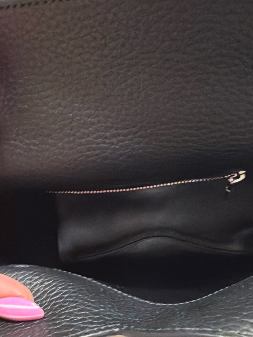 Return To Tiffany Black Leather Heart Mini Tote Bag - Picture 5 of 8